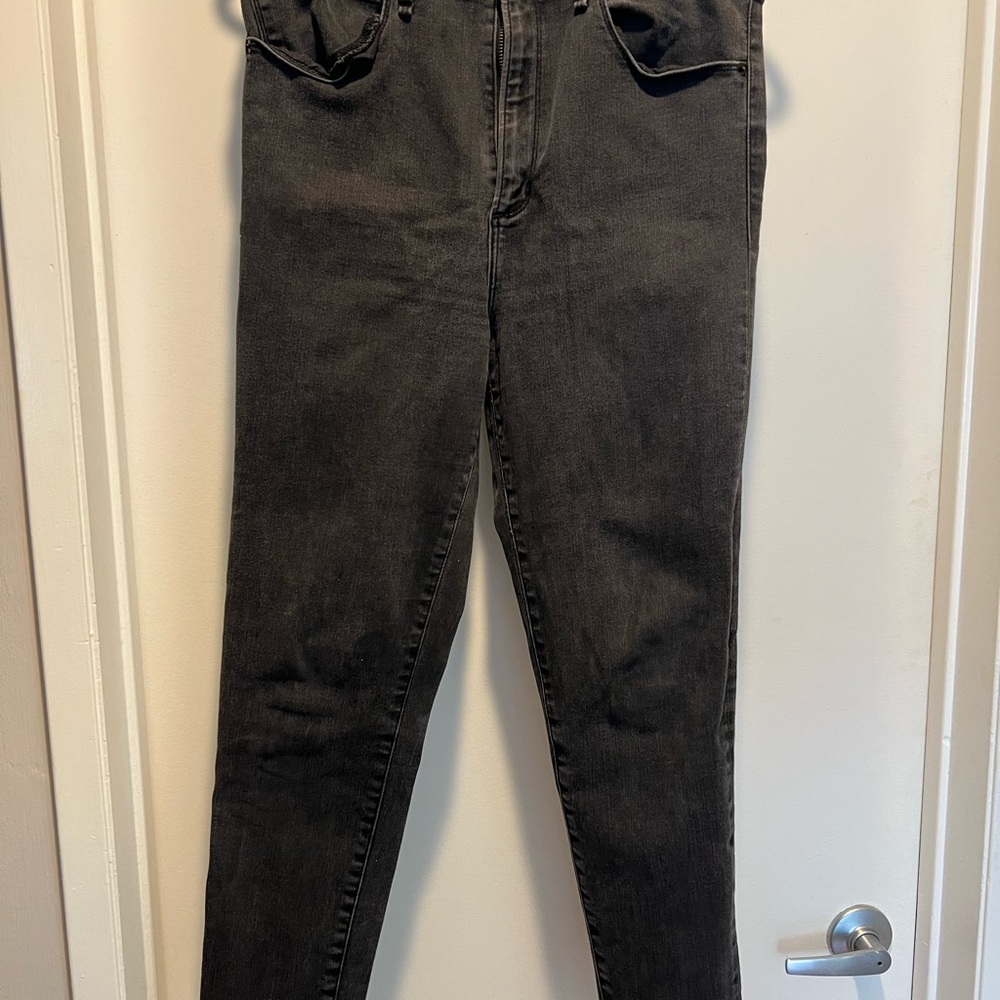 Abercrombie & Fitch The Super Skinny Ultra High Rise Jean black 31/12